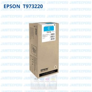 La bolsa de tinta Epson T973220 DURABrite Pro en color cian es un consumible original de alta capacidad diseñado para impresoras Epson WorkForce Pro, específicamente el modelo WF-C869R. EPSON.COM Características principales: Tecnología de tinta: DURABrite Pro, una tinta pigmentada formulada para impresiones de alta velocidad, ofreciendo texto de calidad profesional y colores más brillantes. EPSON.COM Compatibilidad: Diseñada para su uso en la impresora Epson WorkForce Pro WF-C869R. EPSON.COM Utilizar consumibles originales de Epson, como la bolsa de tinta T973220, garantiza un rendimiento óptimo y una calidad de impresión superior, además de contribuir a la durabilidad de su equipo.