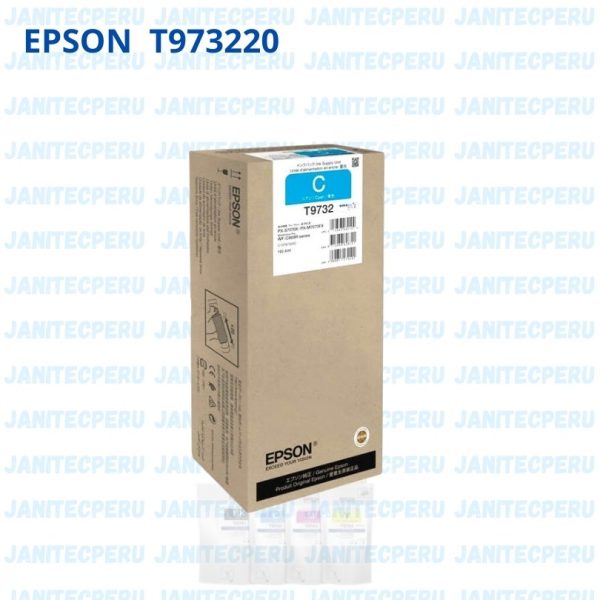La bolsa de tinta Epson T973220 DURABrite Pro en color cian es un consumible original de alta capacidad diseñado para impresoras Epson WorkForce Pro, específicamente el modelo WF-C869R. EPSON.COM Características principales: Tecnología de tinta: DURABrite Pro, una tinta pigmentada formulada para impresiones de alta velocidad, ofreciendo texto de calidad profesional y colores más brillantes. EPSON.COM Compatibilidad: Diseñada para su uso en la impresora Epson WorkForce Pro WF-C869R. EPSON.COM Utilizar consumibles originales de Epson, como la bolsa de tinta T973220, garantiza un rendimiento óptimo y una calidad de impresión superior, además de contribuir a la durabilidad de su equipo.