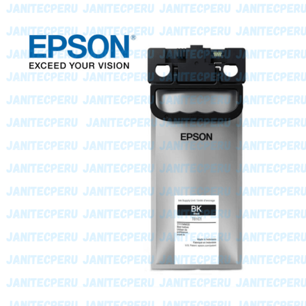 Bolsa de tinta EPSON T961 XL, color negro-T961120-Original