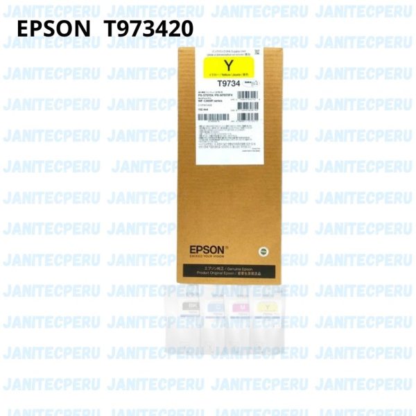 Bolsa de Tinta Epson T973420 Durabrite Pro, color Yellow Original