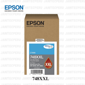 Tinta Epson 748XXL Cian WorkForce Pro WF-6590/WF-8590 Original