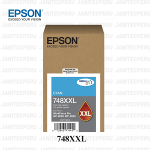 Tinta Epson 748XXL Cian WorkForce Pro WF-6590/WF-8590 Original
