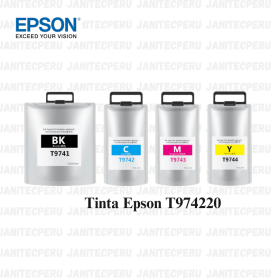 Tinta Epson T974 T974220 Cyan, WorkForce Pro WF-C869R Original