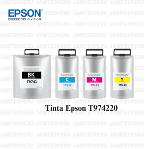 Tinta Epson T974 T974220 Cyan, WorkForce Pro WF-C869R Original