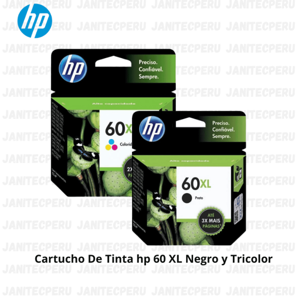 TINTA HP ORIGINAL 60XL COLOR Y NEGRO