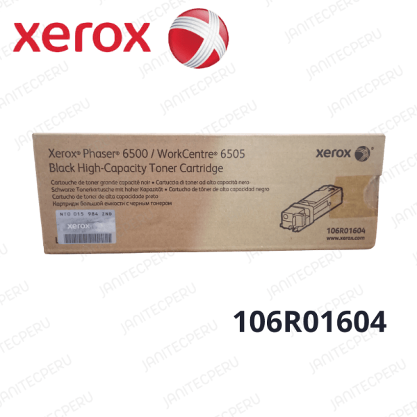 TONER XEROX 106R01604 Black 6500/6505 ORIGINAL 4.000 Pag.