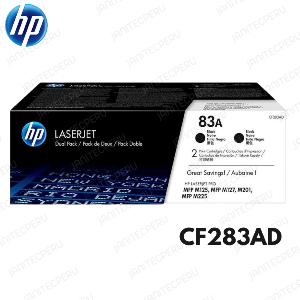 Toner Hp 83AD CF283AD Para M127fn/M125 Original