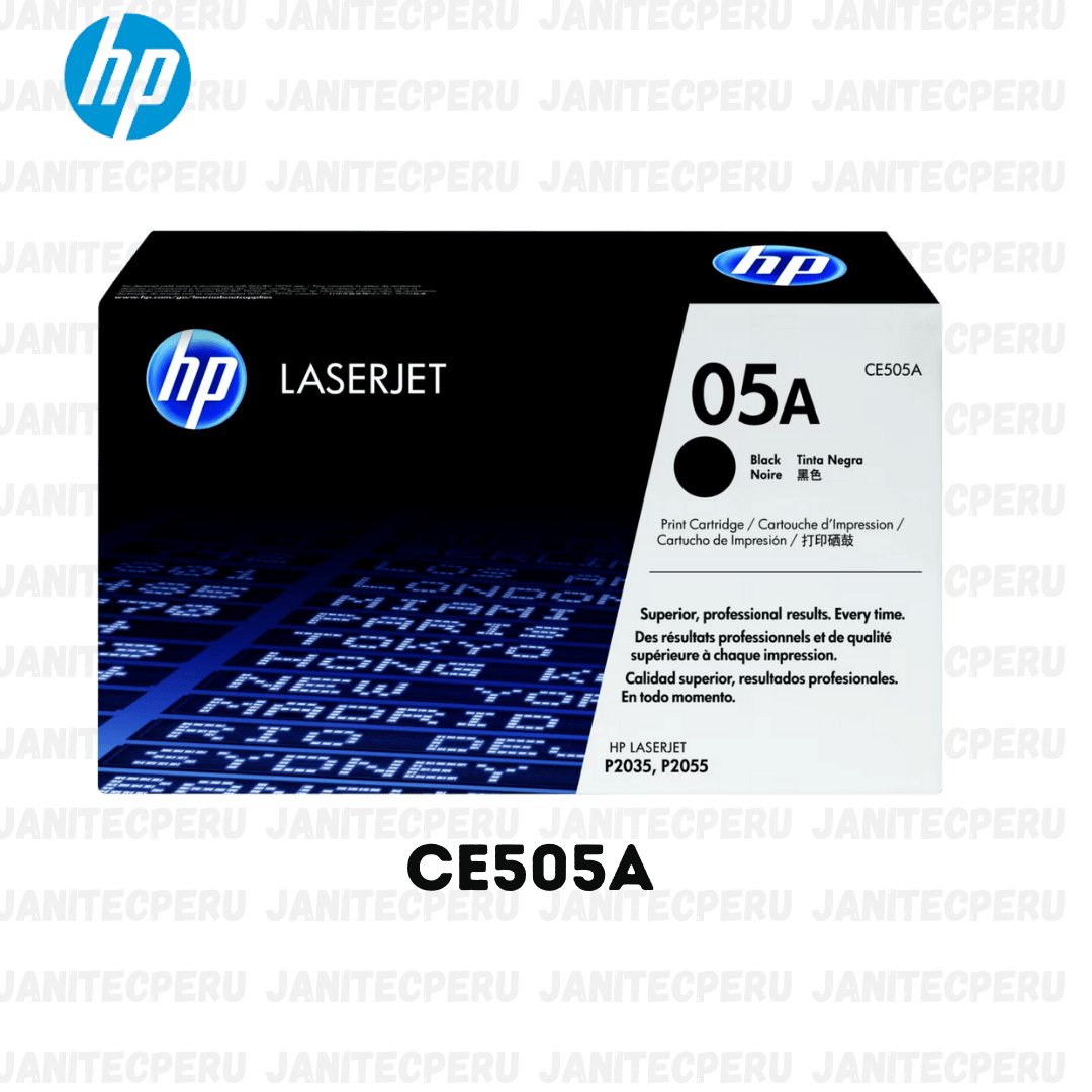 Toner Hp CE505A 05A L.JP2035 Color Negro 2.300 Pg. 1 Toner Hp CE505A 05A color negro