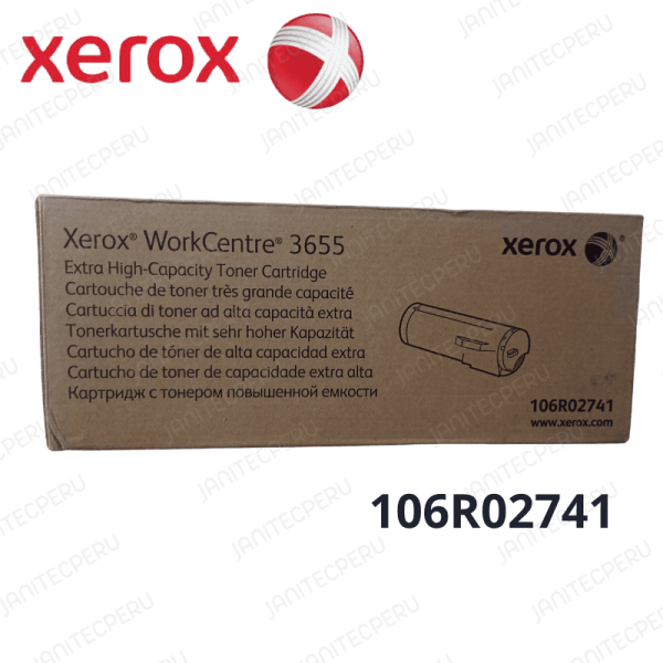 Toner Xerox 106R02741 Wc-3655, 25900 Paginas-JnitecPerú