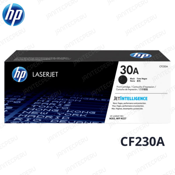 Toner hp 30A Cf230A Black Pro M203dn/M203dw Original