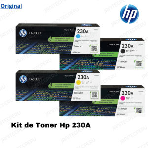 Kit de Tóner HP 230A Colores LaserJet Pro 4203/Pro MFP 4303 Original