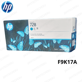 TINTA HP F9K17A CIAN 728 DESIGNJET T730, T830 300ML ORIGINAL