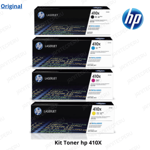 TONER HP 410X COLORES KIT DE 4 MAGENTA/CYAN/YELLOW Y NEGRO 6.500 Paginas-JanitecPerú