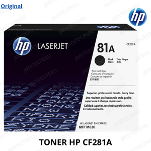 TONER HP CF281A NEGRO PARA HP LaserJet M604/M605/M606 y la serie MFP M630-ORIGINAL