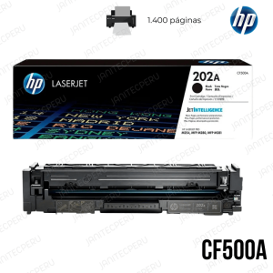 TONER HP 202A CF500A NEGRO PARA M254dw, MFP M281cdw/MFP M281fdw 1.400Pag.
