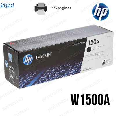 TONER HP W1500A 150A PARA M111W NEGRO 975 PAGINAS 8 TONER HP W1500A 150A PARA M111W NEGRO 975 PAGINAS