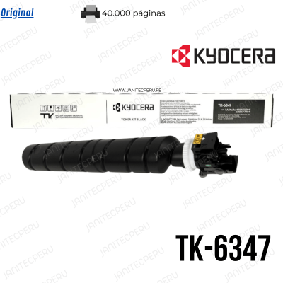 TONER KYOCERATK-6347/TASKalfa 4004i/5004i/6004i/7004i. 40.000 Páginas 8 TONER KYOCERATK-6347/TASKalfa 4004i/5004i/6004i/7004i. 40.000 Páginas