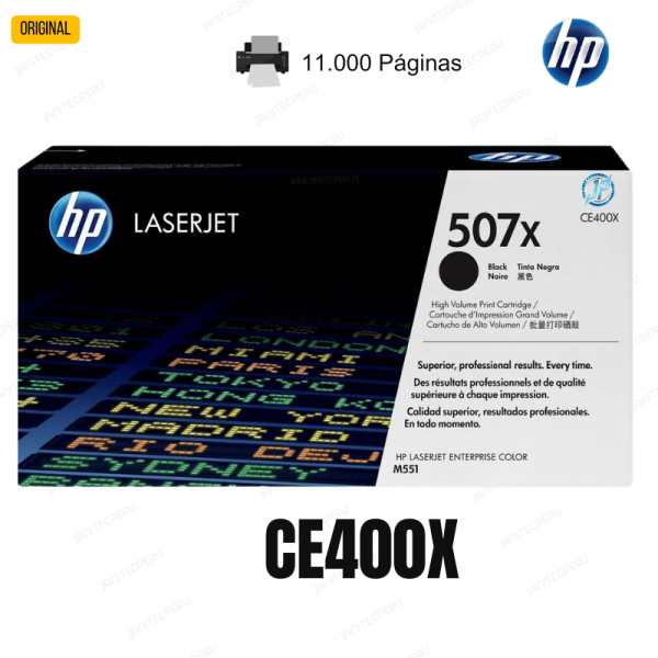 TONER HP 507X CE400X NEGRO