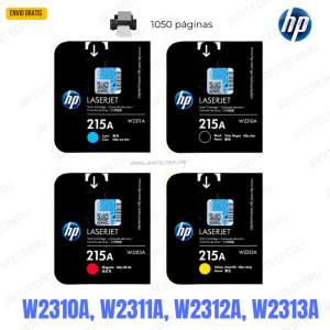 TONER HP W2311A 215A JUEGO DE 4 COLOR NEGRO, CIAN, MAGENTA Y AMARILLO-ORIGINAL