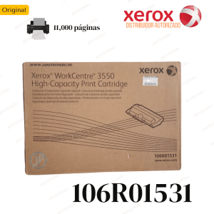 TONER XEROX 106R01531 NEGRO PARA WORKCENTRE 3550
