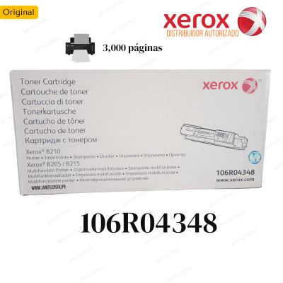 TONER XEROX 106R04348 PARA B205/B210/B215-ORIGINAL 6 TONER XEROX 106R04348 PARA B205/B210/B215-ORIGINAL