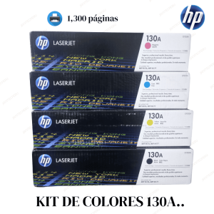 TONER HP 130A CF350A KIT COLORES