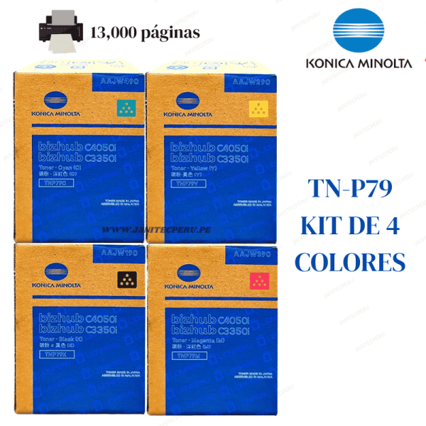 TN P79K KIT DE 4 COLORES
