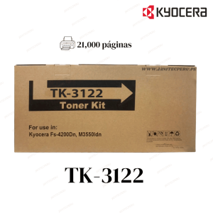 TONER KYOCERA TK-3122 GENERICO FS-4200DN, M3550idn y M3560idn,