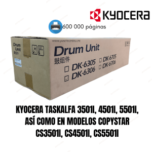 KYOCERA DK-6306 TAMBOR UNIDAD DE IMAGEN 600 000 páginas