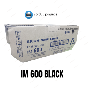 TONER RICOH IM 600 NEGRO PARA LÁSER MONOCROMO