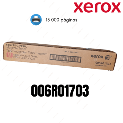 TONER XEROX 006R01703 MAGENTA WORKCENTRE 7500,7800/7800I,7970/7970I.15 000K PAG 8 TONER XEROX 006R01703 MAGENTA WORKCENTRE
