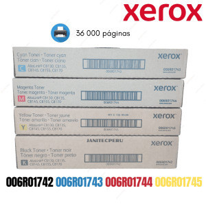 TÓNERS XEROX 006R01742 KIT DE COLORES