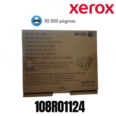 XEROX 108R01124 WASTE CARTRIDGE CARTUCHO DE DESECHOS/RECIPIENTE DE RESIDUOS ORIGINAL. 8 XEROX 108R01124 WASTE CARTRIDGE CARTUCHO DE DESECHOS