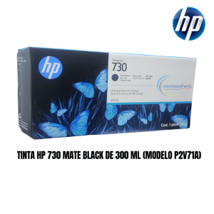 TINTA HP 730 MATE BLACK DE 300 ML
