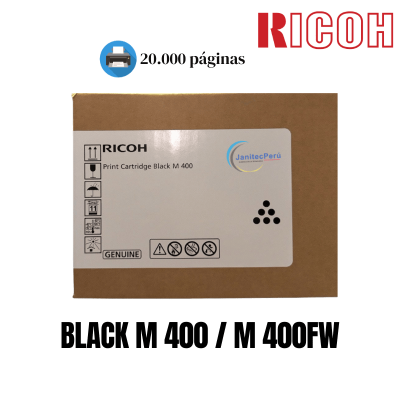 TONER RICOH 25B3492 PARA M 400 / M 400FW, NEGRO ORIGINAL 20.000 PÁGINAS 8 TONER RICOH 25B3492 PARA M 400 / M 400FW