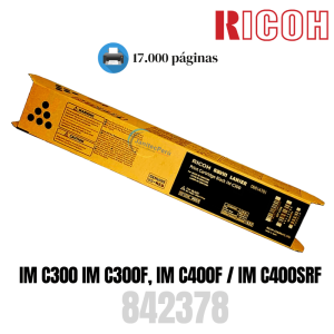 TONER RICOH 842378 NEGRO IM C300