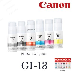 TINTAS CANON GI-13 PIXMA - G510 y G610