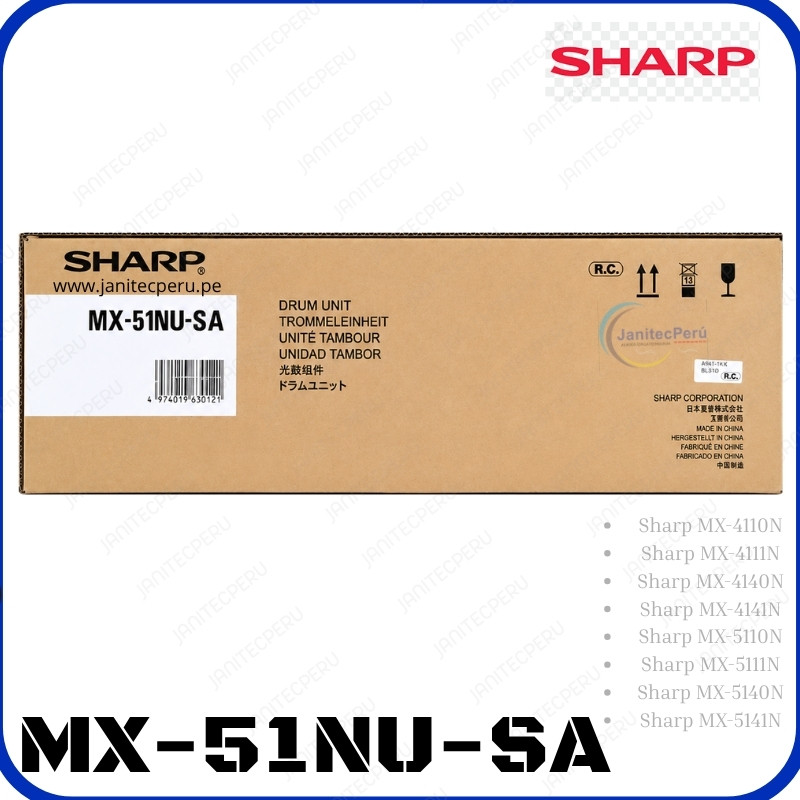 SHARP MX-51NUSA TAMBOR ORIGINAL 3 SHARP MX-51NUSA TAMBOR ORIGINAL