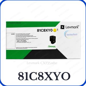 TONER LEXMARK 81C8XY0 YELLOW ORIGINAL