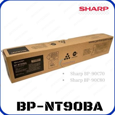 TONER SHARP BP-NT90BA NEGRO ORIGINAL 6 TONER SHARP BP-NT90BA NEGRO ORIGINAL