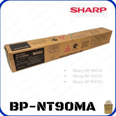 TONER SHARP BP-NT90MA NEGRO ORIGINAL 6 TONER SHARP BP-NT90MA NEGRO