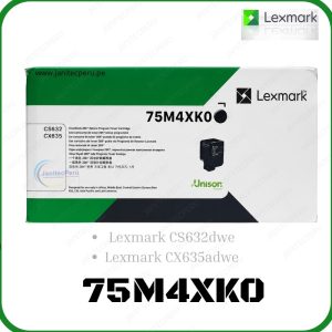 TONER LEXMARK 75M4XK0 NEGRO