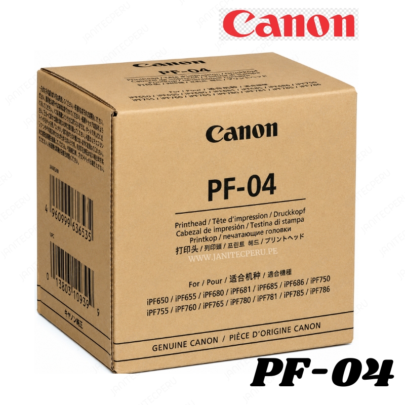 CABEZAL CANON PF-04 ORIGINAL CABEZAL DE IMPRESIÓN 1 CABEZAL CANON PF-04