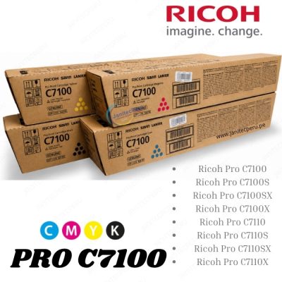 TONER RICOH 828384 BLACK / CYAN / MAGENTA / YELLOW PARA PRO C7100 – ORIGINAL 6 TONER RICOH 828384 BLACK