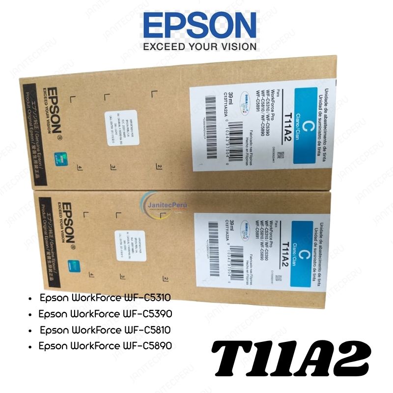 TINTA EPSON T11A220-AL CIAN ORIGINAL 2 TINTA EPSON T11A220-AL CIAN ORIGINAL
